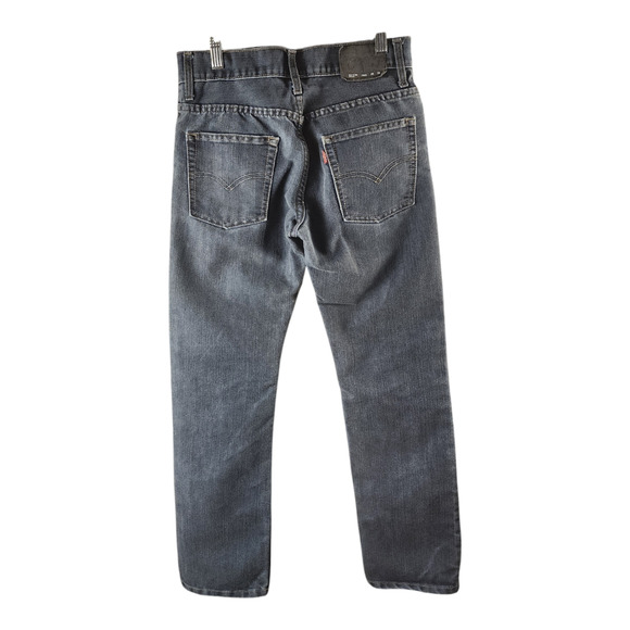 Levis 511 Slim Denim Jeans Dark-Wash Boy Size 16 Men's W28/L28 - Picture 3 of 6